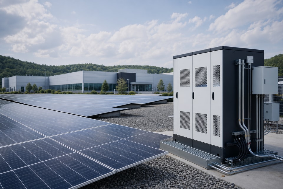 Solar photovoltaic panels with battery energy storage