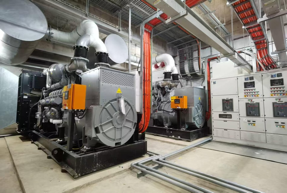 VantekPower generator sets installed in a power station