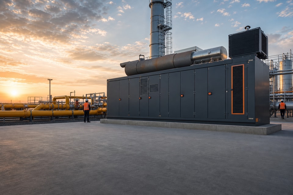Natural gas distributed power generation facility