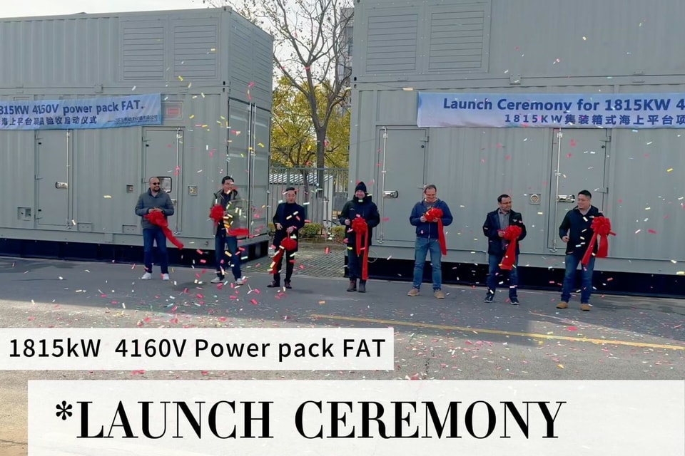 LAUNCH CEREMONY for 1815kW 4160V Power pack FAT