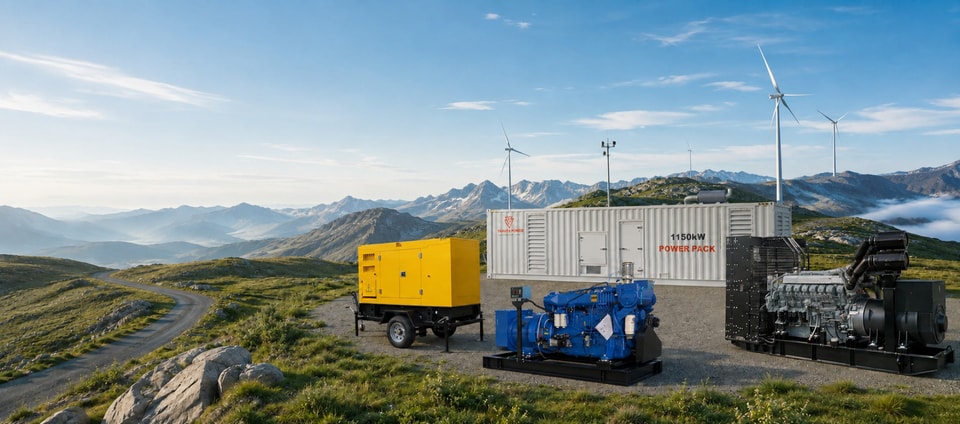 VANTEK POWER generator systems supporting remote wind energy infrastructure