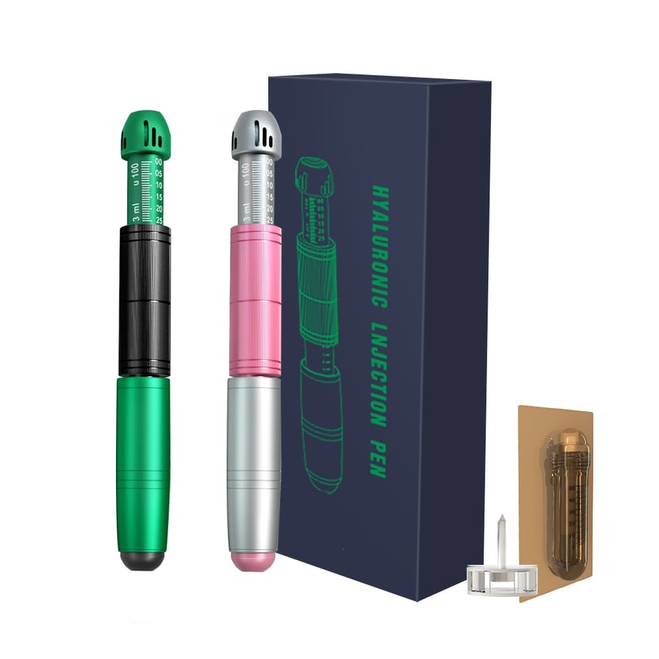 Stylo injecteur sans aiguille à 3 niveaux pour l’insuline, l’acide hyaluronique et les injections cutanées