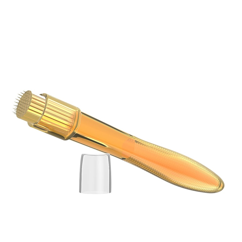 Titanium Golden 35 Needles Derma Stamp Skin Needling Derma Roller For Eye