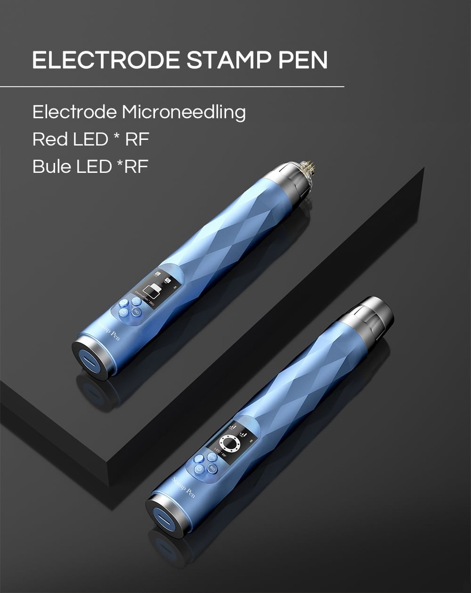 OstarBeauty Powered Microneedling Device With RF And LED Derma Pen