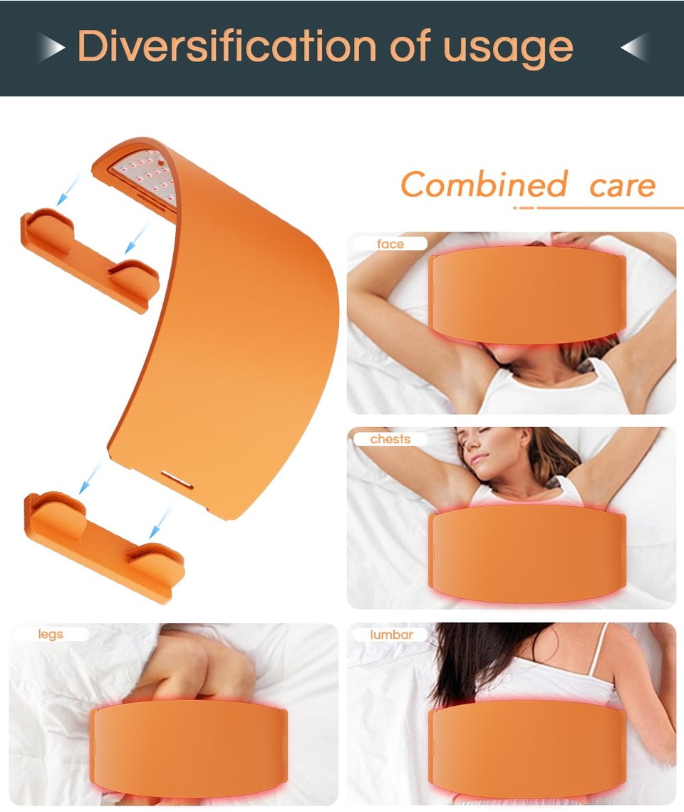 Dr. Bioled Near Infrared Red and 7 Biology Light LED Therapy Device For Face Neck Chest Arm Leg Body Treatment