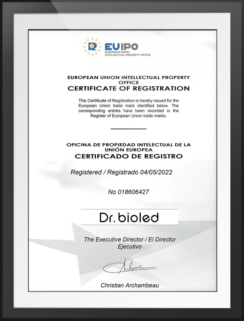 Dr. bioled (EU Trademark)