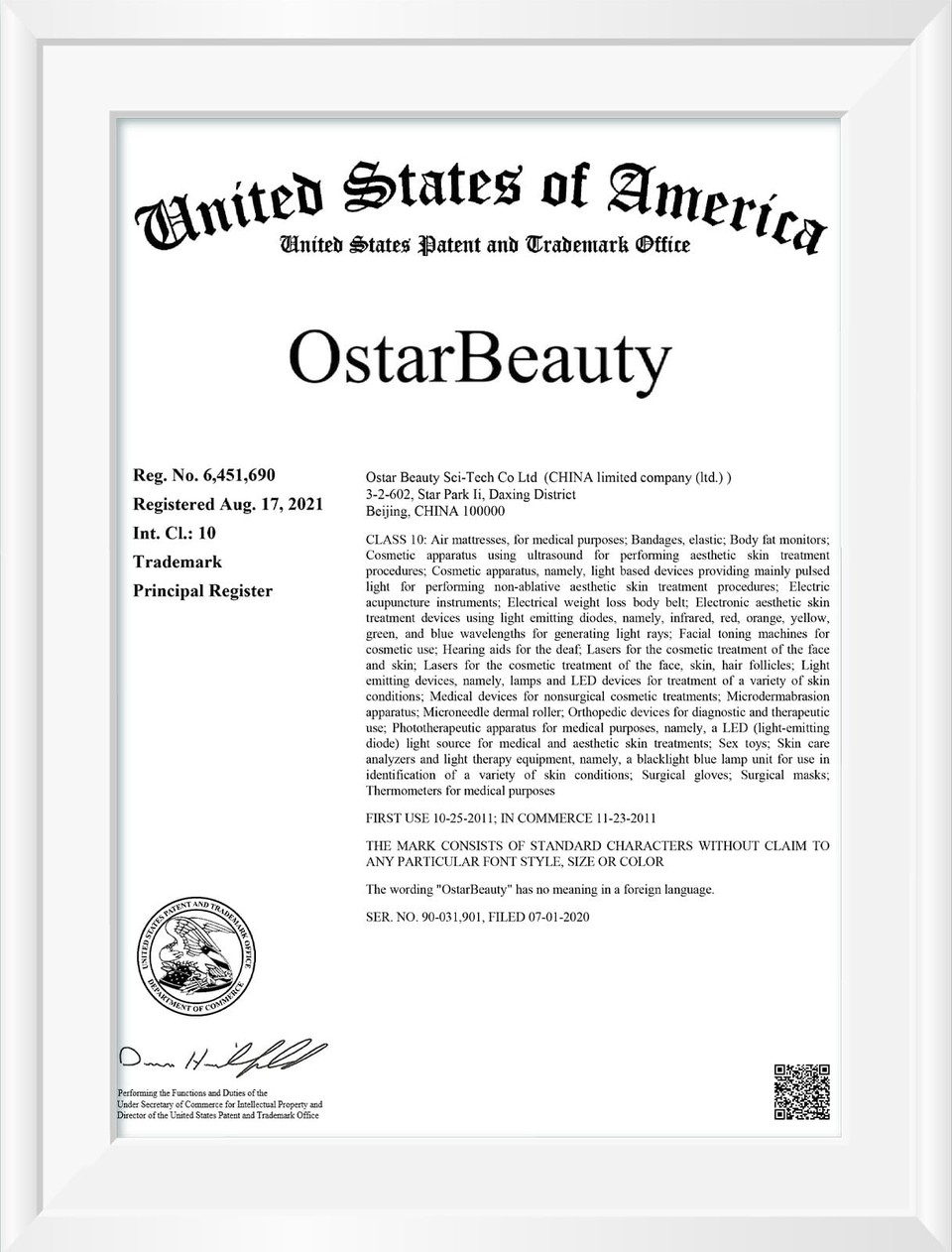 OstarBeauty (US Trademark)