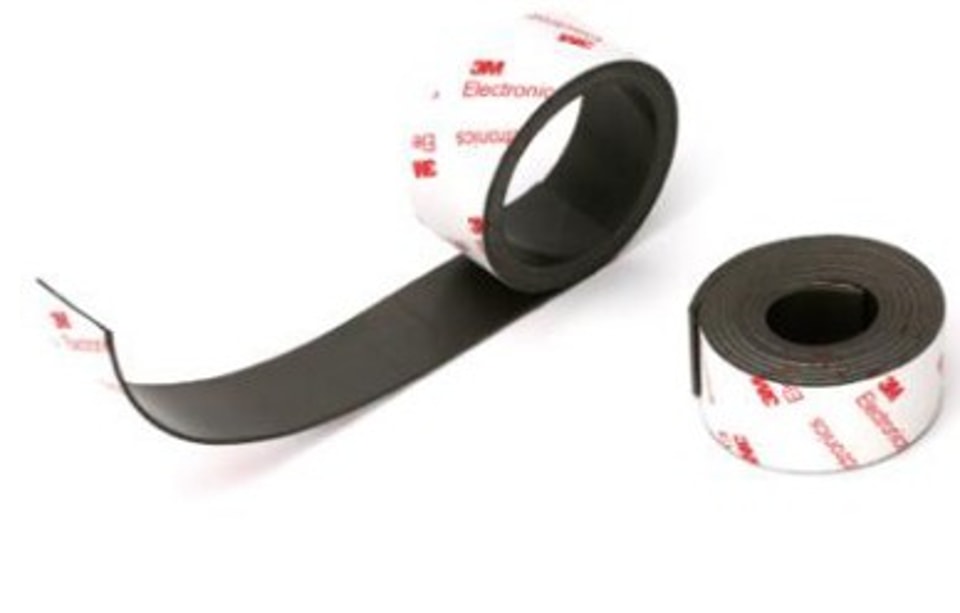 Extruded magnetic strips