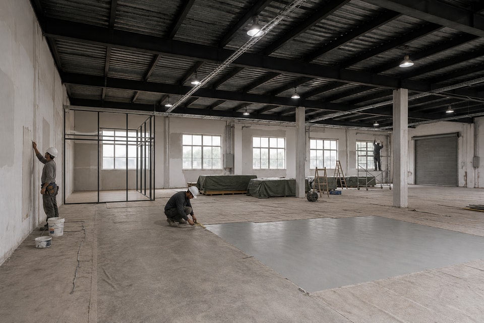 2.png Layered acoustic wall panels and suspended baffles representing acoustic solutions