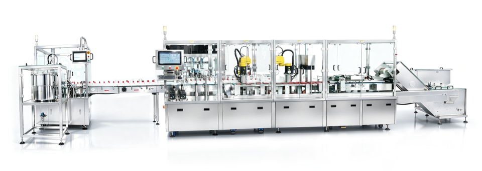 Biochemical reagent liquid filling line