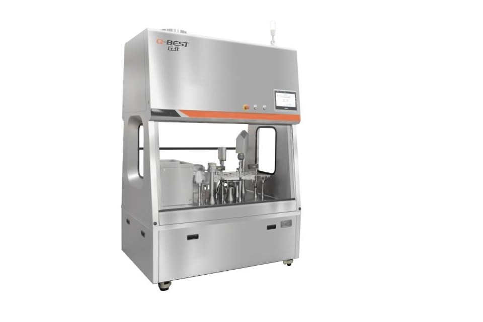 Q-BEST biosafety cabinet mountable cryovial filling machine