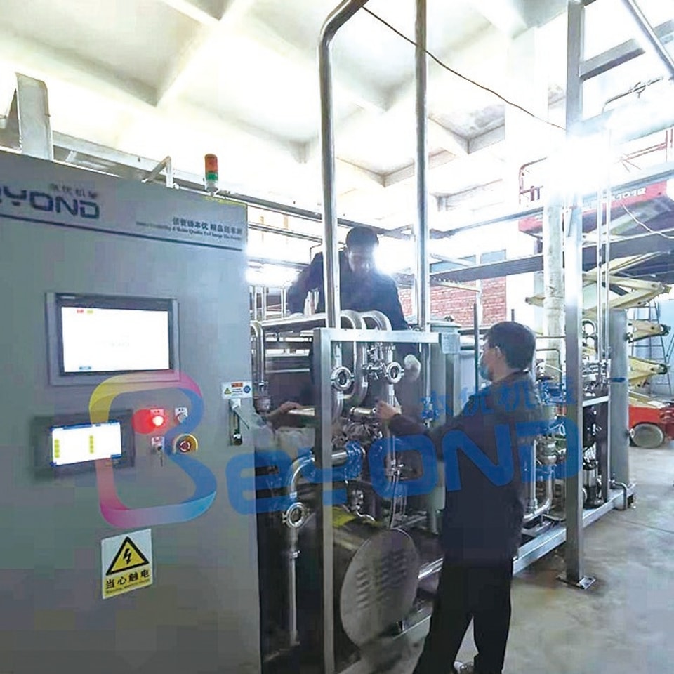 Persiapan untuk startup evaporator film jatuh