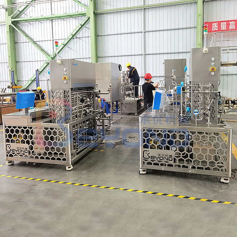 Sistem fermentasi, tangki bahan kimia, dan tangki air panas untuk sterilisator eksperimen