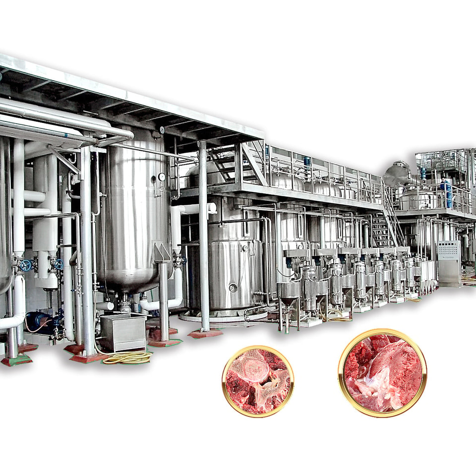 Lini produksi pengolahan sup tulang