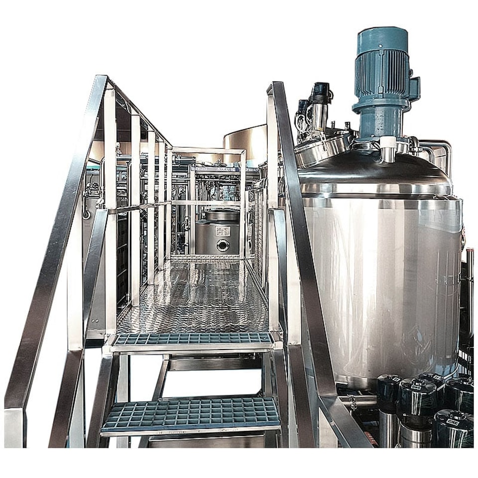 Sistem Peleburan Material Otomatis Penuh dengan Homogenizer Mixer High Shear