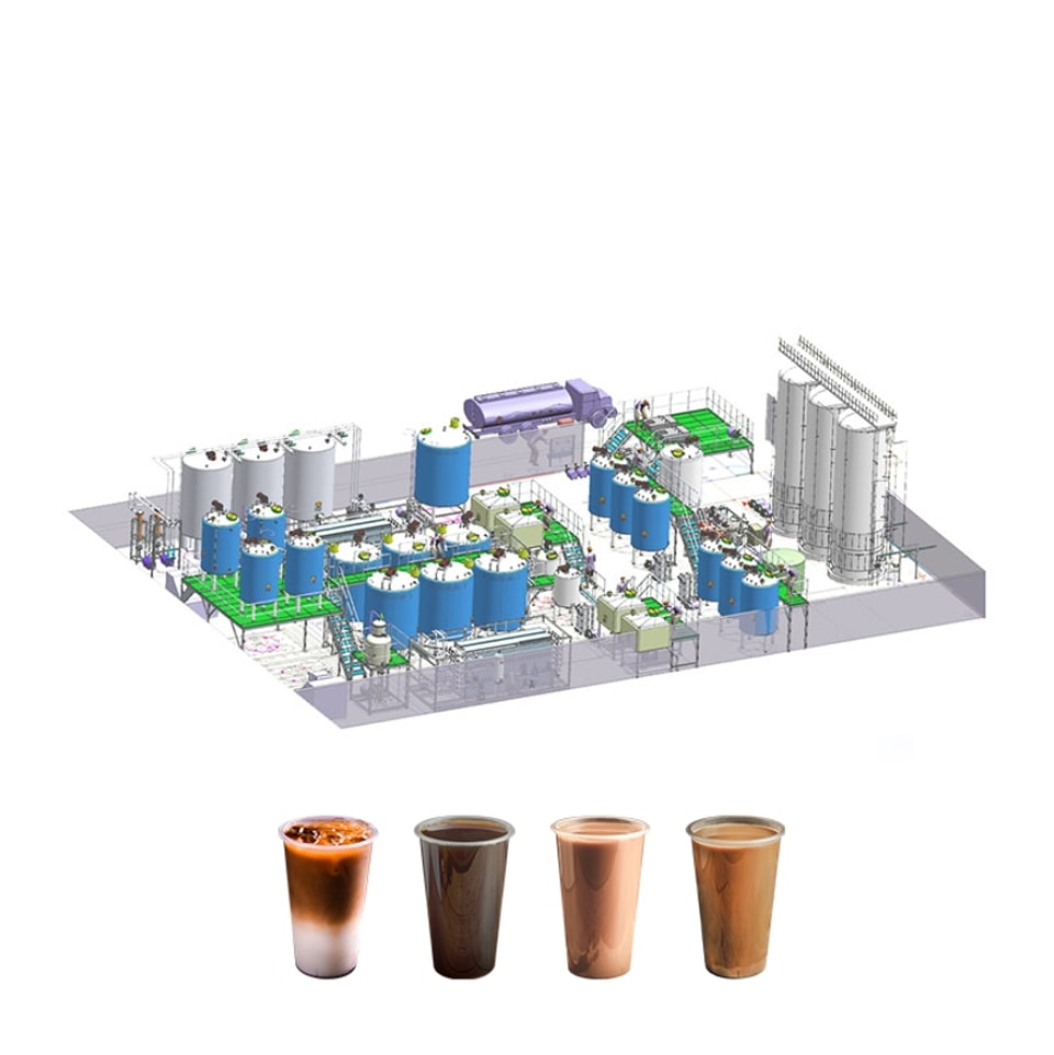 Lini pengolahan minuman kopi