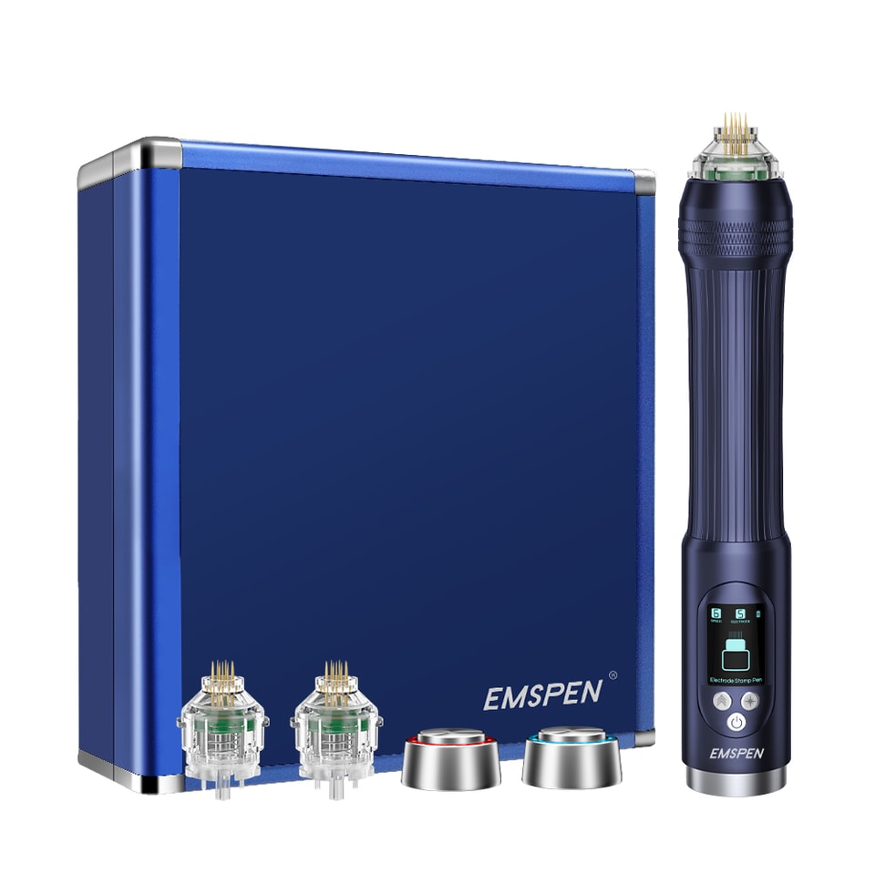 Derma Pen chạy điện EMS với điện cực, vi kim, vi dòng điện, RF, LED cho chăm sóc sắc đẹp cá nhân
