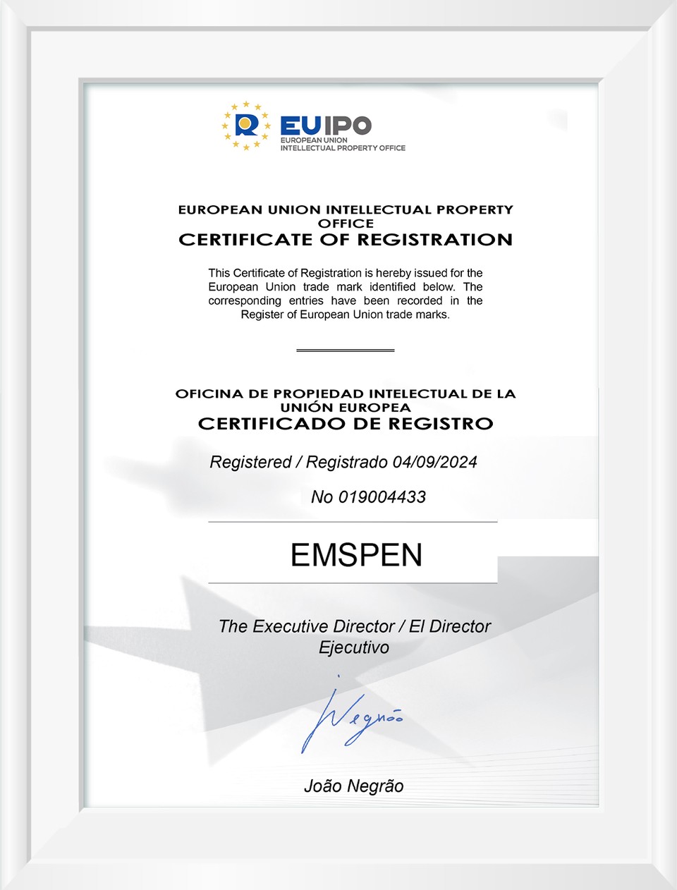 EMSPEN (العلامة التجارية في الاتحاد الأوروبي)