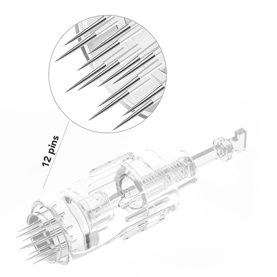 Cartucho de agujas para Dermapen de microagujas tipo twist de 1 3 7 9 12 24 36 42 agujas y NANO