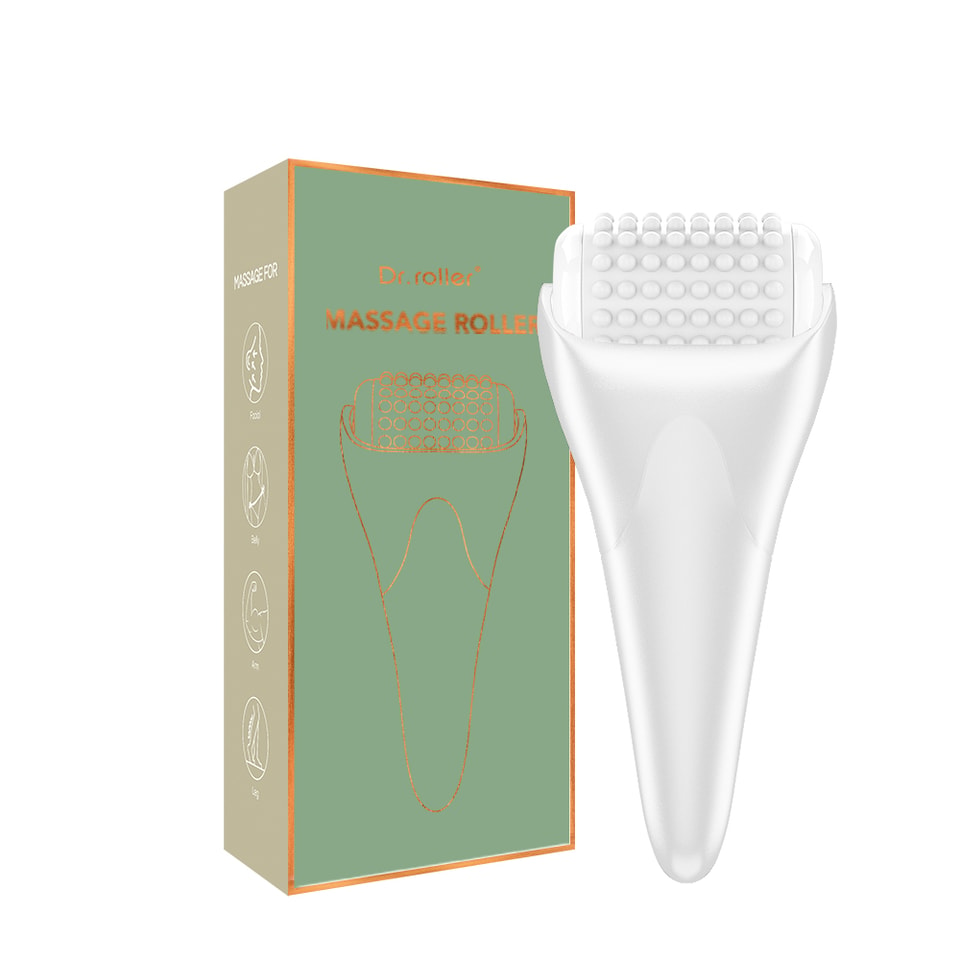 Dr.roller Rodillo de masaje de silicona usado con SAP para ojos, rostro, pies, brazos, piernas, pecho y cintura, relajación de la piel