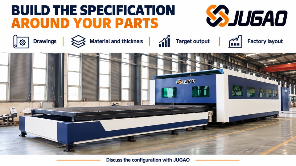 Prepare part drawings, material requirements, target output and a factory layout for the configuration discussion.