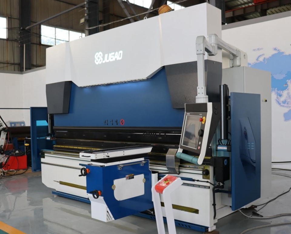 Floor-standing servo-driven follower supports for press brakes mitigate sagging during the bending of long sheets