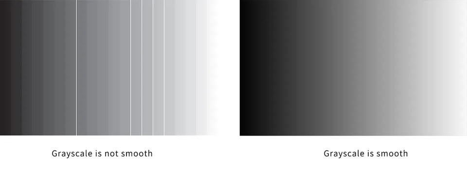 Analyse des paramètres d’un écran LED : niveaux de gris