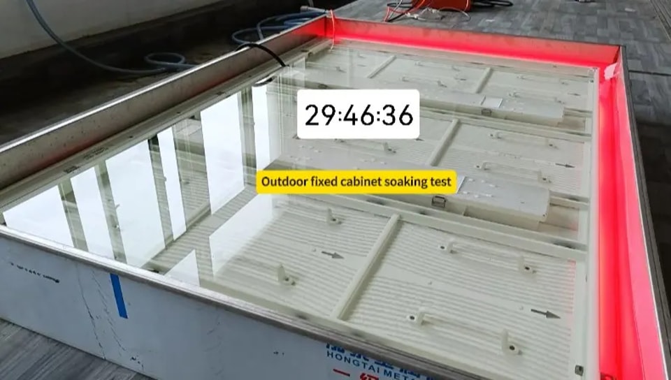 Test d’immersion d’un caisson extérieur