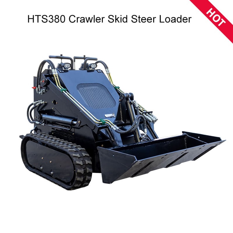 Minicargadora compacta de ruedas HT380 versátil
