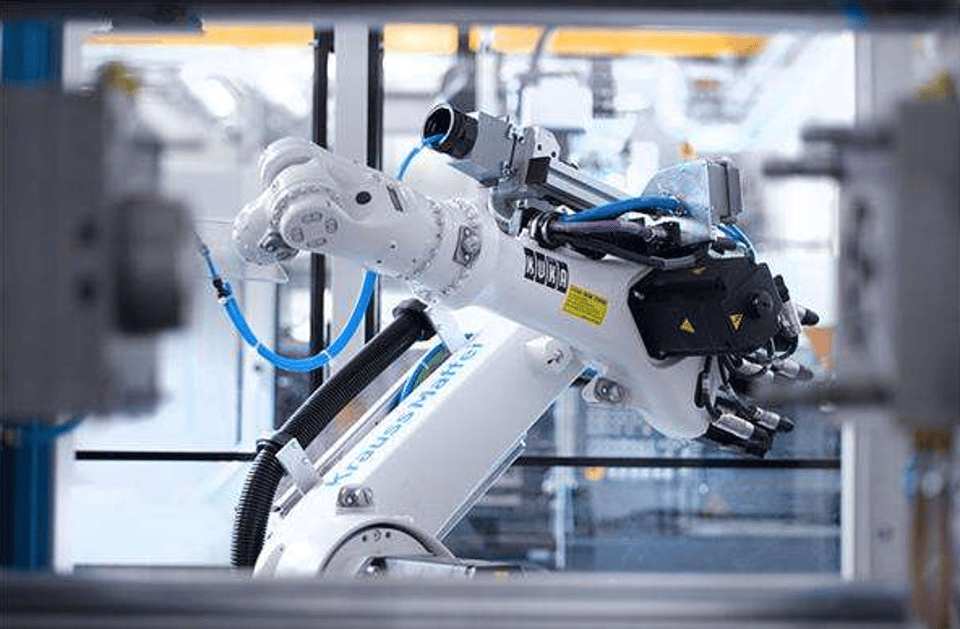 Height adjustment for material handling robots