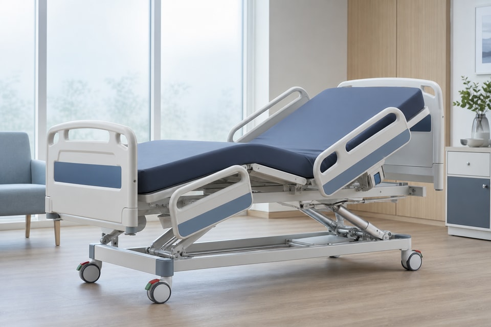 Electric actuators in medical and care equipment
