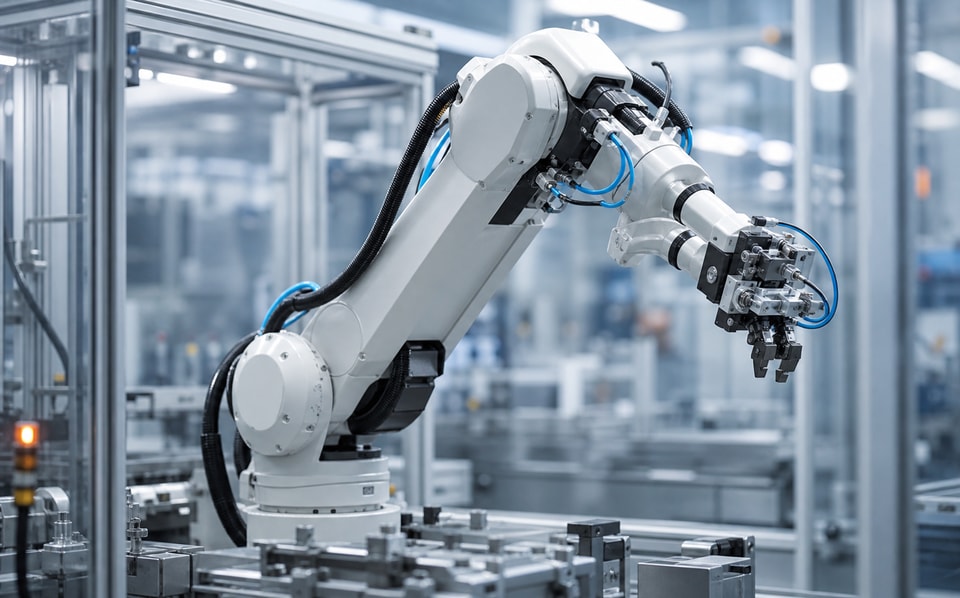 Height adjustment for material handling robots