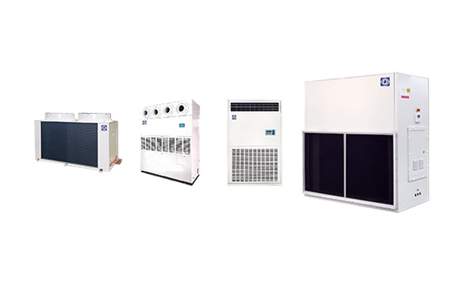 Air-cooled direct expansion cabinet unit
