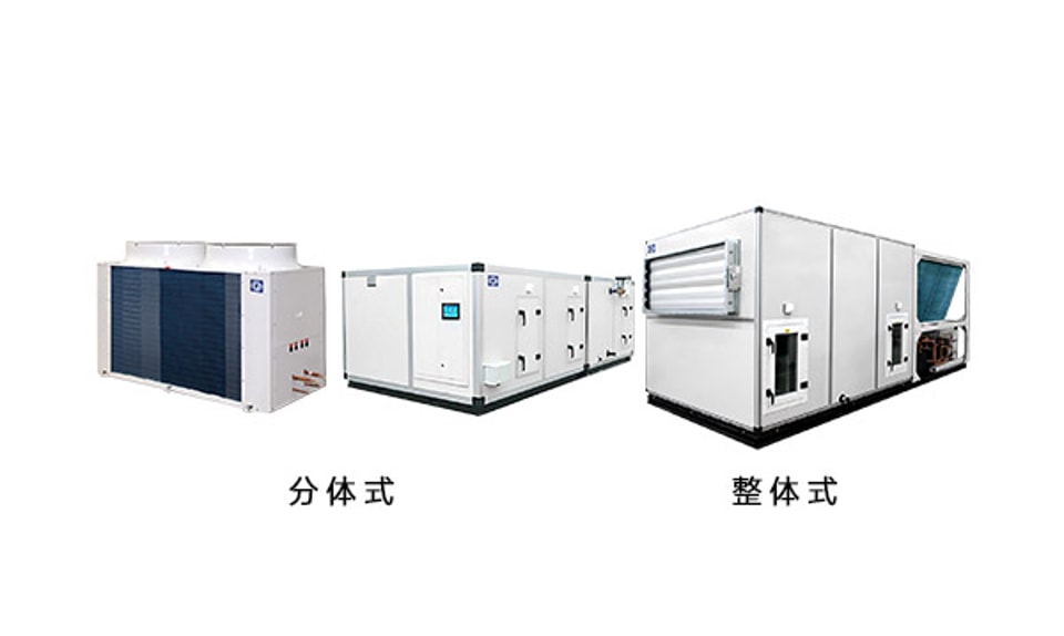 Air-cooled direct ecpansion combined air-conditioning unit