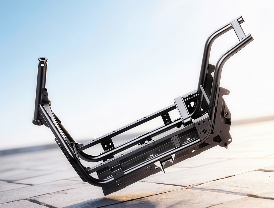 Ergonomic electric motorcycle handlebar