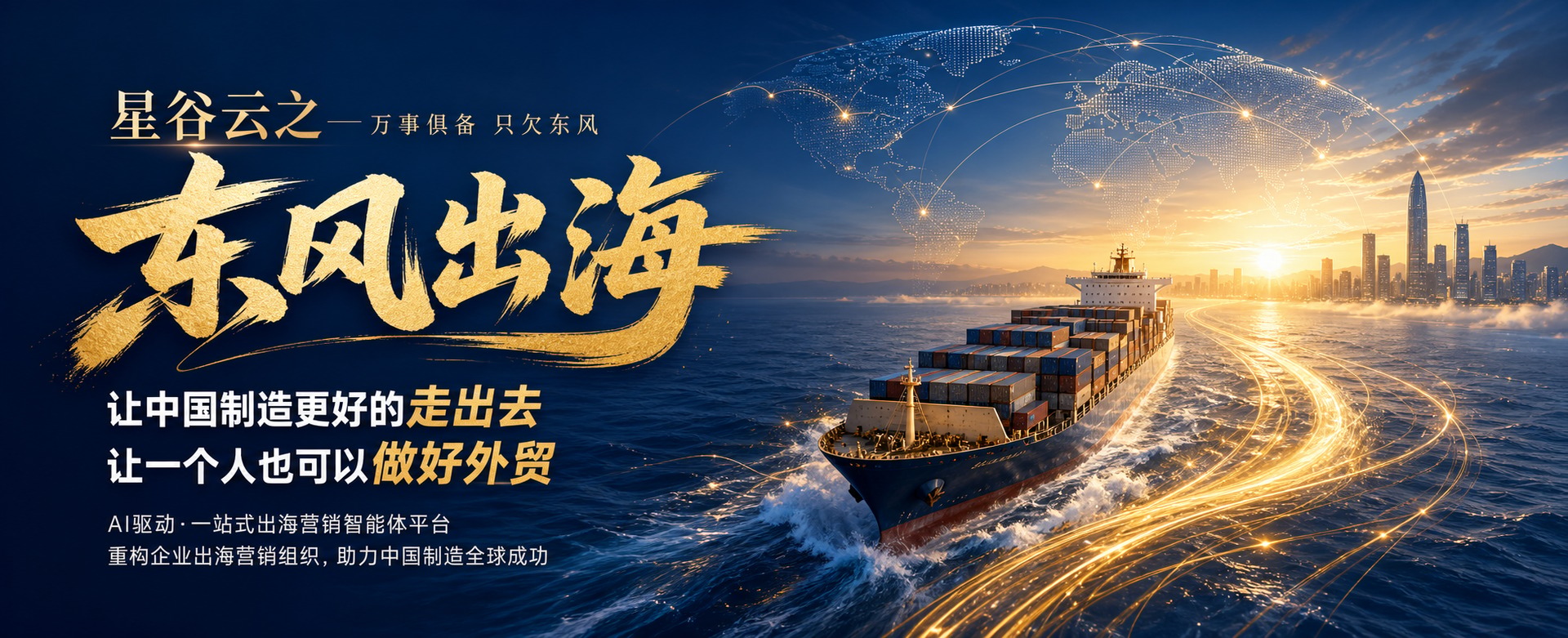 星谷云之东风出海首页品牌Banner
